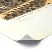 Naperville Illinois 1869 Antique Panoramic Map ポスター (角)