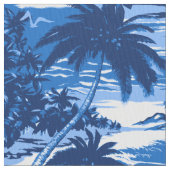 Napili湾のハワイ諸島の景色のアロハプリント ファブリック (クローズアップ)