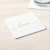 Napkins スクエアペーパーコースター (アングル)