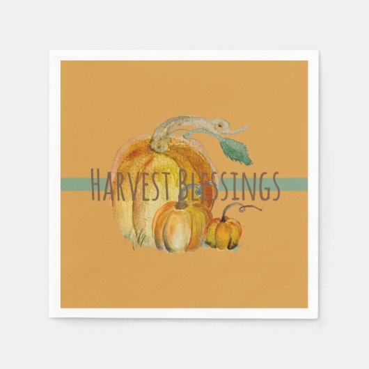 Napkins: Harvest Blessings スタンダードカクテルナプキン (正面)