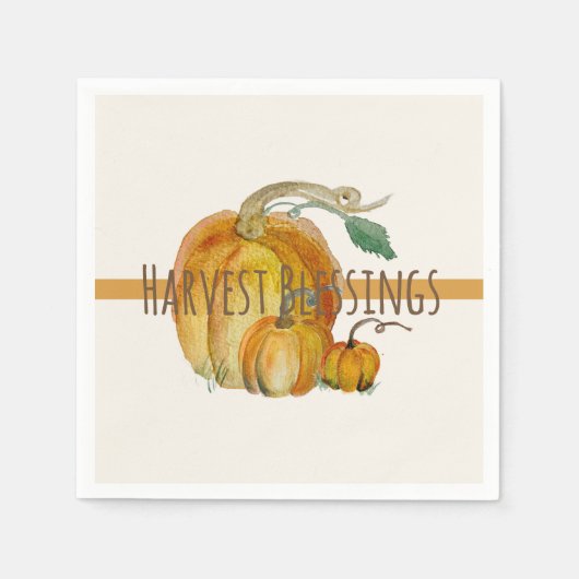 Napkins: Harvest Blessings スタンダードカクテルナプキン (正面)