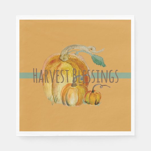 Napkins: Harvest Blessings スタンダードランチョンナプキン (正面)