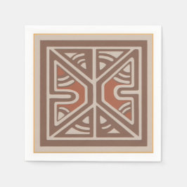 Napkins with art inspired by New Guinea スタンダードカクテルナプキン