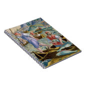 Napleの湾の網そして三叉の矛との採取 ノートブック (右側)