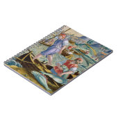 Napleの湾の網そして三叉の矛との採取 ノートブック (左側)