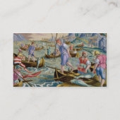 Napleの湾の網そして三叉の矛との採取 名刺 (裏面)