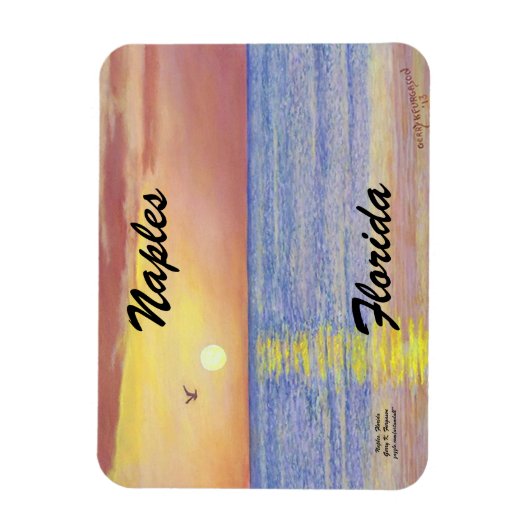 NAPLES.FLORIDAフレキシブル写真磁石 マグネット (縦)