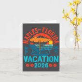 Naples Florida 2026 Family Vacation Beach Summer V カード (黄色い花)