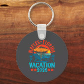 Naples Florida 2026 Family Vacation Beach Summer V キーホルダー (正面)