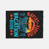 Naples Florida 2026 Family Vacation Beach Summer V フリースブランケット (正面(横))