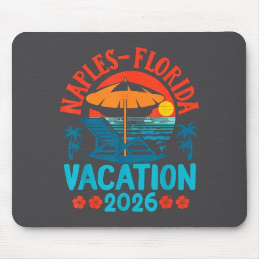 Naples Florida 2026 Family Vacation Beach Summer V マウスパッド (正面)