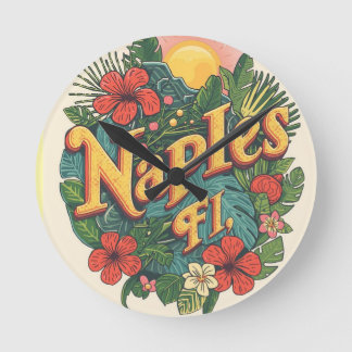 Naples florida dreaming  ラウンド壁時計