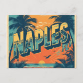 Naples florida dreaming retro ポストカード (正面)