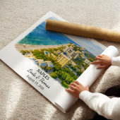 Naples Florida Poster, Watercolor, Custom ポスター