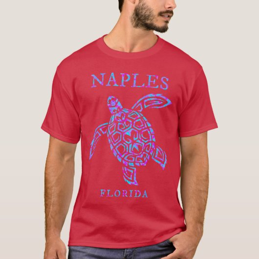 Naples Florida Sea Turtle Vacation Souvenir Boys G Tシャツ (正面)