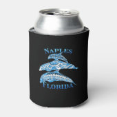 Naples Florida Vacation Tribal Dolphins 缶クーラー (缶正面)