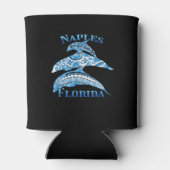 Naples Florida Vacation Tribal Dolphins 缶クーラー (裏面)
