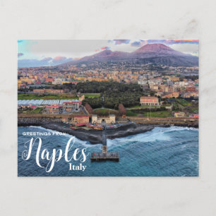 Naples Italy Mt. Vesuviusポストカードからの挨拶 ポストカード