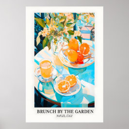 Naples Italy Print Citrus Brunch Still Life Art 10 ポスター