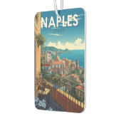Naples Italy Travel Art Vintage カーエアーフレッシュナー (左)