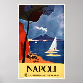 Naples NAPOLI ITALY Ad Vintage Italian Travel ポスター