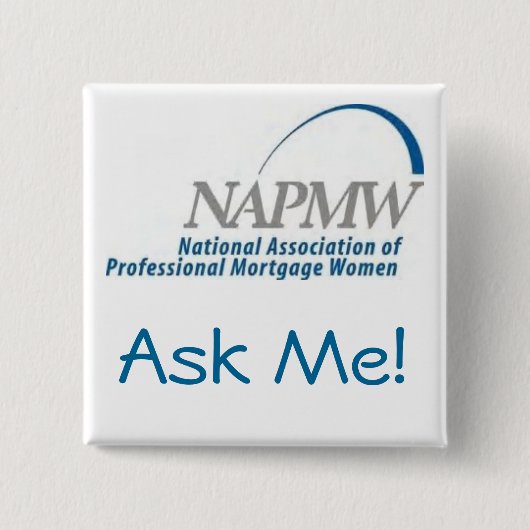 napmwボタンは私に尋ねます 缶バッジ (正面)