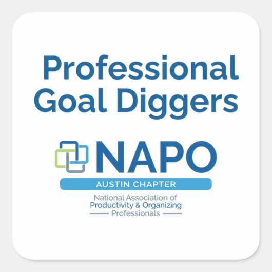 NAPO Austin Professional Goal Diggers sticker スクエアシール (正面)