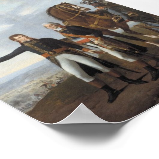 Napoleon and Berthier at Marengo ポスター (角)