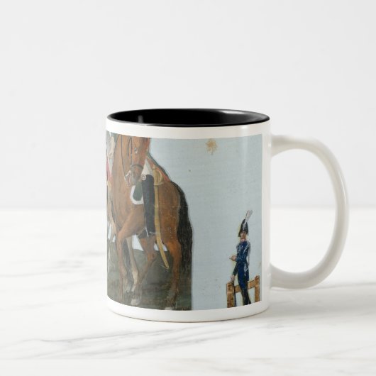 Napoleon BonaparteおよびVarsovianの歩哨 ツートーンマグカップ (右)