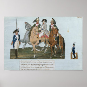 Napoleon BonaparteおよびVarsovianの歩哨 ポスター