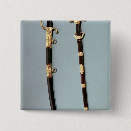 Napoleon Bonaparteが与える記念する剣 缶バッジ (正面)