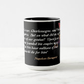 Napoleon Bonaparte Quote On Jesus Christ マグカップ (中央)