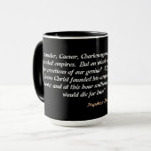Napoleon Bonaparte Quote On Jesus Christ マグカップ (正面左)