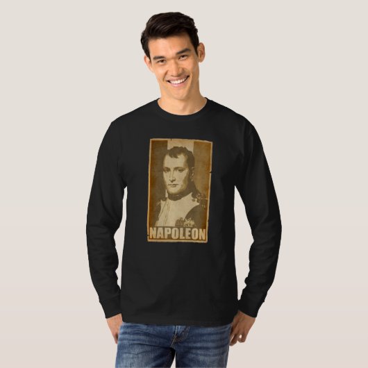 Napoleon Bonaparte Torn Propaganda Poster Tシャツ (正面フル)