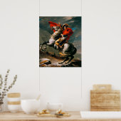 Napoleon Crossing the Alps by Jacques-Louis David ポスター (キッチン)