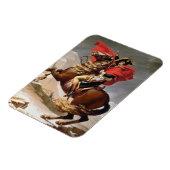 Napoleon Crossing the Alps, c.1800 (キャンバス上の油) マグネット (左側)