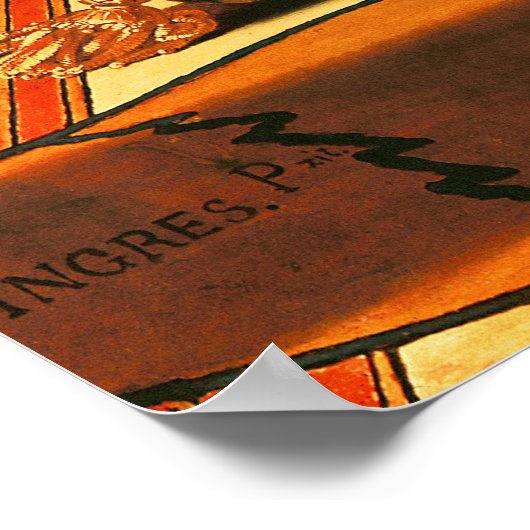 Napoleon I  on the Imperial Throne, 1806 ポスター (角)