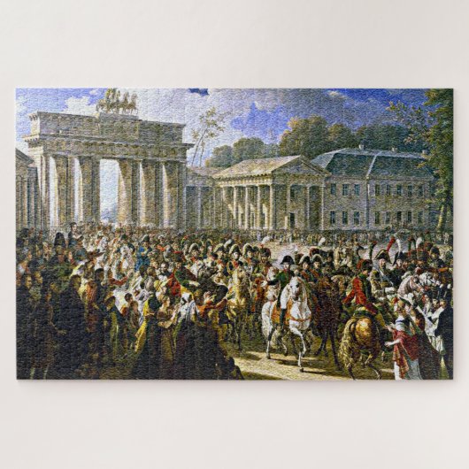Napoleon in Berlin near the Brandenburg Gate 20x30 ジグソーパズル (横)