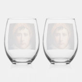 Napoleon Laurel-Wreath Crowned Hero     ステムなしワイングラス (裏面)