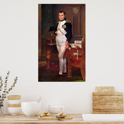 Napoleon Posing In His Study ポスター (キッチン)