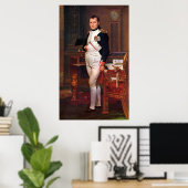 Napoleon Posing In His Study ポスター (ホームオフィス)