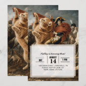 Napoleon Riding Giant Battle Cat                   招待状 (正面/裏面)