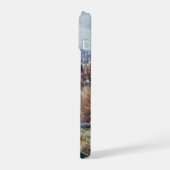 Napoleonic battle scene painting Leipzig  iPhone 15ケース (左側面)