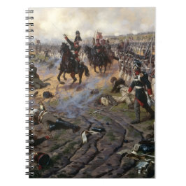 Napoleonic Wars Painting French troops advancing ノートブック