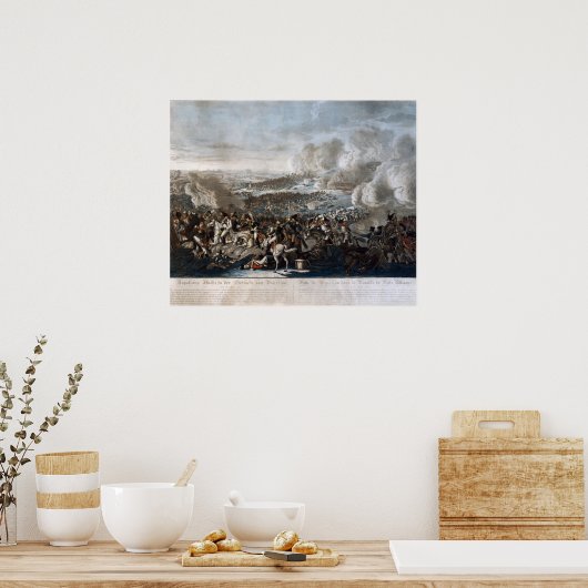 Napoleon's flight from the Battle of Waterloo ポスター (キッチン)