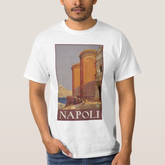 Napoli (ナポリ)イタリアの衣類 tシャツ (正面)