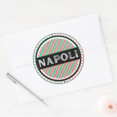 Napoli City Pride Emblem – Italian Identity ラウンドシール (封筒)