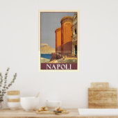 Napoli Naples Campania Italy Vintage Travel Poster ポスター (キッチン)