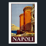 Napoli Naples Italy Vintage Travel ポスター<br><div class="desc">Napoli Naples Italy Vintage Travel  Posters Caste Nuovo.</div>
