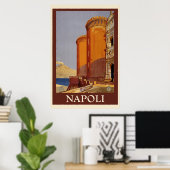 Napoli Vintage Travel  ポスター (ホームオフィス)